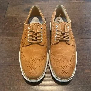 ★新品★COLE HAAN LUNARGRAND LONG.WING Cole Haan LunarGrand Wing Tip Leather Black Ivory Men's 7